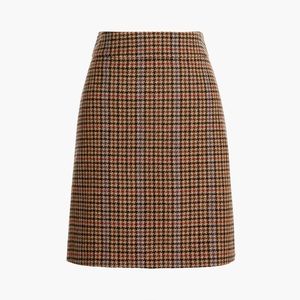 J. Crew Houndstooth Pencil Skirt